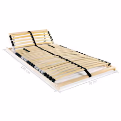 vidaXL Slatted Bed Base with 28 Slats 7 Zones 70x200cm Frame Home Bedroom - Additional view 7