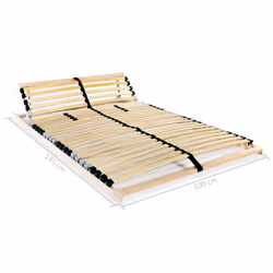 vidaXL Slatted Bed Base with 28 Slats 7 Zones 100x200cm Frame Home Bedroom - Additional view 7