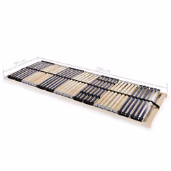 vidaXL Slatted Bed Base with 42 Slats 7 Zones 90x200cm Frame Home Bedroom - Additional view 7