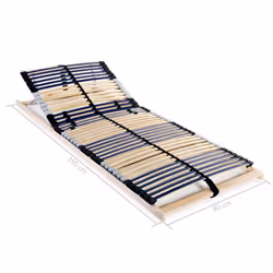 vidaXL Slatted Bed Base with 42 Slats 7 Zones 80x200cm Frame Home Bedroom - Additional view 7