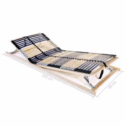 vidaXL Slatted Bed Base with 42 Slats 7 Zones 80x200cm Furniture Frame - Additional view 8