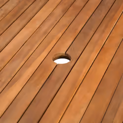 vidaXL Solid Acacia Wood Outdoor Dining Table 150x90x74cm Kitchen Furniture - Additional view 3