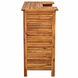 vidaXL Solid Acacia Wood Bar Table 110x50x105cm Patio Bistro Dining Furniture - Additional view 4