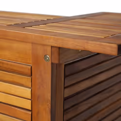 vidaXL Solid Acacia Wood Bar Table 110x50x105cm Patio Bistro Dining Furniture - Additional view 7