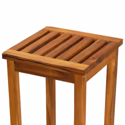 vidaXL 2x Solid Acacia Wood Bar Chairs 30.5x30.5x74cm Outdoor Garden Seat - Additional view 6