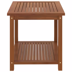 vidaXL Solid Acacia Wood Side Table 45x45x45cm Living Room Furniture Stand