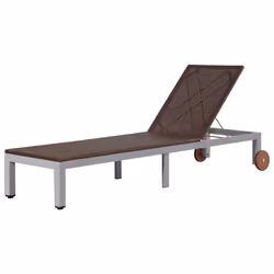 VidaXL 43974, Lounge, Padded seat, Polyethylene, Rattan, Steel, Brown, 2070 mm, 700 mm