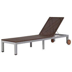 VidaXL 43974 outdoor chair Lounge Padded seat Polyethylene, Rattan, Steel Brown