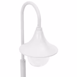 vidaXL Garden Post Light E27 120cm Aluminium White Outdoor Patio Lamp Lantern - Additional view 3