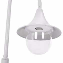 vidaXL Garden Post Light E27 120cm Aluminium White Outdoor Patio Lamp Lantern - Additional view 4