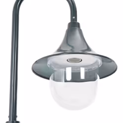 vidaXL Garden Post Light E27 120cm Aluminium Dark Green Outdoor Lamp Lantern