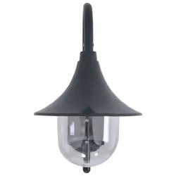 vidaXL Garden Wall Lamp E27 42cm Aluminium Dark Green Outdoor Lighting Fixture