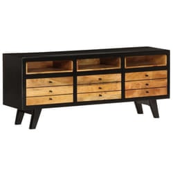 vidaXL Solid Mango Wood TV Cabinet 120x30x50cm Cabinet Entertainment Centre