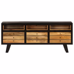 vidaXL Solid Mango Wood TV Cabinet 120x30x50cm Cabinet Entertainment Centre