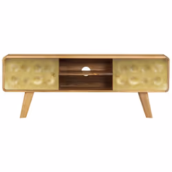 vidaXL Solid Mango Wood TV Cabinet 120x30x45cm Entertainment Centre Stand Unit - Additional view 5