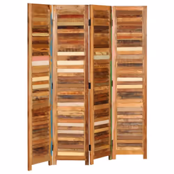 vidaXL Solid Reclaimed Wood Room Divider 170cm Home Partition Separate Screen