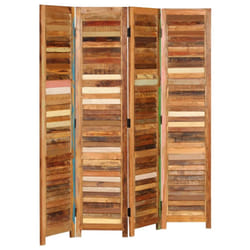 vidaXL Solid Reclaimed Wood Room Divider 170cm Home Partition Separate Screen