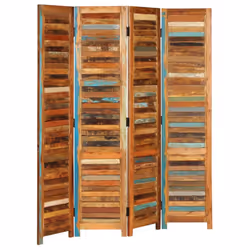 vidaXL Solid Reclaimed Wood Room Divider 170cm Home Partition Separate Screen