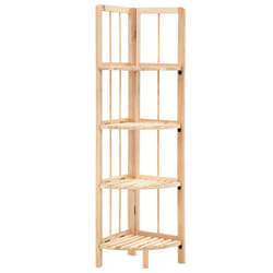 vidaXL Corner Shelf Cedar Wood 27x27x110cm Home Standing Display Storage Unit