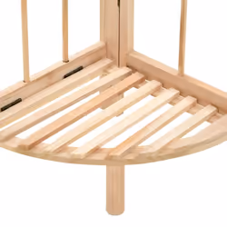vidaXL Corner Shelf Cedar Wood 27x27x110cm Home Standing Display Storage Unit