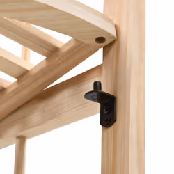 vidaXL Corner Shelf Cedar Wood 27x27x110cm Home Standing Display Storage Unit - Additional view 4