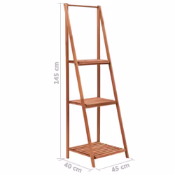 vidaXL Plant Stand Cedar Wood 45x40x145cm Garden Flower Display Rack Holder - Additional view 7
