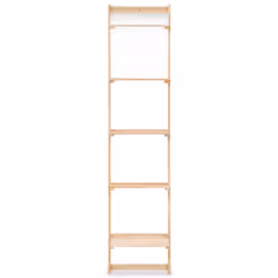 vidaXL Ladder Wall Shelf Cedar Wood 41.5x30x176cm Storage Display Unit Rack - Additional view 2