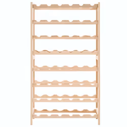 vidaXL Wine Rack Cedar Wood 57.5x28x102cm Drink Bottle Holder Storage Cabinet
