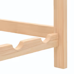 vidaXL Wine Rack Cedar Wood 57.5x28x102cm Drink Bottle Holder Storage Cabinet - Additional view 5