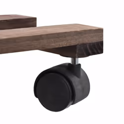 vidaXL 4x Plant Rollers Cedar Wood 25x25cm Pot Stand Carrier Planter Dollies - Additional view 4
