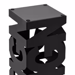 vidaXL Umbrella Stand Design Steel Black Home Office Storage Holder Rack Bin