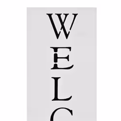vidaXL Umbrella Stand Welcome Steel White Home Office Storage Holder Rack Bin - Additional view 2