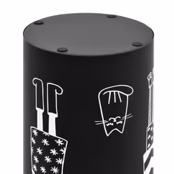vidaXL Umbrella Stand Women Steel Black Home Office Storage Holder Rack Bin - Additional view 4