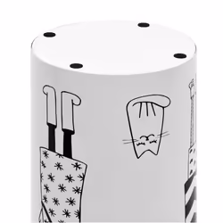 vidaXL Umbrella Stand Women Steel White Home Office Storage Holder Rack Bin - Additional view 4