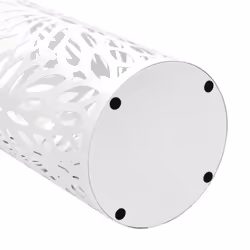 vidaXL Umbrella Stand Leaves Steel White Home Office Storage Holder Rack Bin