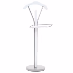 vidaXL Suit Stand 45x35x107cm White Clothing Coat Garment Rack Valet Hanger