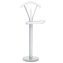 vidaXL Suit Stand 45x35x107cm White Clothing Coat Garment Rack Valet Hanger
