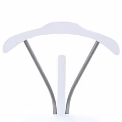 vidaXL Suit Stand 45x35x107cm White Clothing Coat Garment Rack Valet Hanger - Additional view 4