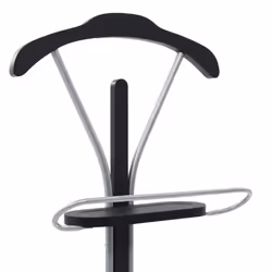 vidaXL Suit Stand Black and Grey Clothes Butler Storage Valet Rack Hanger - Additional view 4