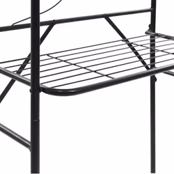 vidaXL Toilet Rack Black 60x33x174cm Plant Stand Bathroom Shelf Holder Rail - Additional view 5