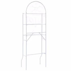 vidaXL Toilet Rack White 60x33x174cm Plant Stand Bathroom Shelf Holder Rail - Additional view 3