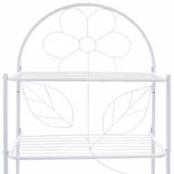 vidaXL Toilet Rack White 60x33x174cm Plant Stand Bathroom Shelf Holder Rail - Additional view 4