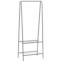 vidaXL Clothes Rack 59x35x150cm Black Garment Coat Closet Organiser Stand