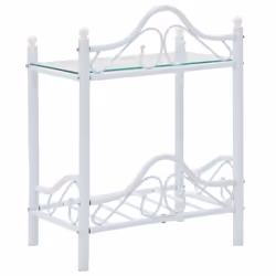 VidaXL 246728 nightstand/bedside table White - Additional view 4