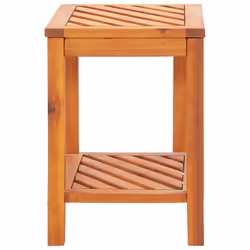 vidaXL Solid Acacia Wood Side Table 45x33x45cm Home Nightstand Plant Stand - Additional view 2