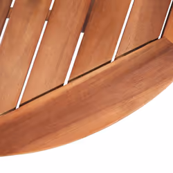 vidaXL Solid Acacia Wood Outdoor Dining Table Oval 120x70x74cm Patio Furniture - Additional view 6