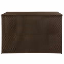 vidaXL Outdoor Storage Box Poly Rattan 150x100x100cm Brown Container Chest