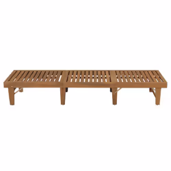 vidaXL Garden Wooden Folding Sun Lounger | Outdoor Recliner