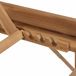 vidaXL Garden Wooden Folding Sun Lounger | Outdoor Recliner - Additional view 5