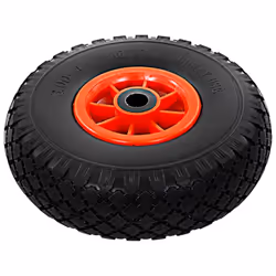vidaXL 4x Sack Truck Wheels Solid PU 3.00-4 (260x85) Cart Wagon Trolley Tyre